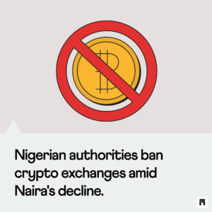 Nigerian-authorities-ban-crypto-exchanges-amid-Naira's-decline